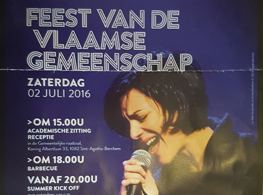 Feest van de Vlaamse Gemeenschap in Sint-Agatha-Berchem op 2 Juli